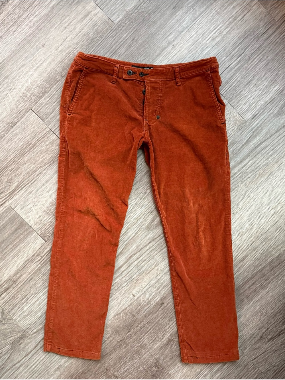 Vintage Men’s RUFSKIN Denim Corduroy Pants Size 32 Low Rise Slim Straight